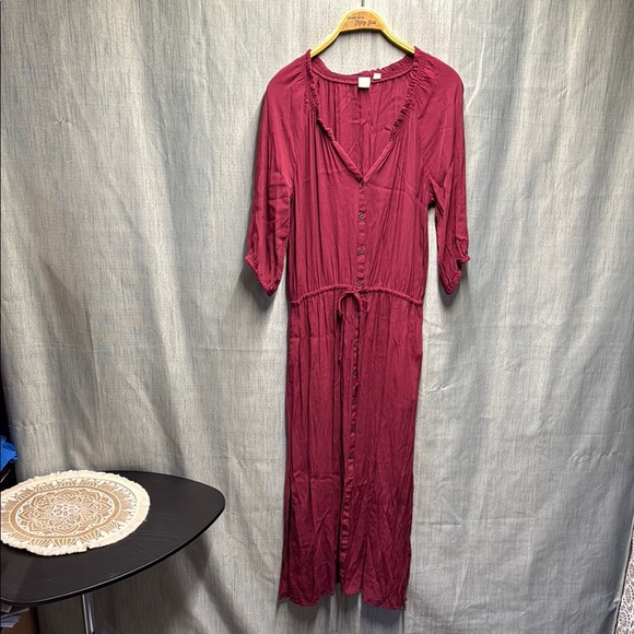 GAP Rich Burgundy Dress size medium - Picture 1 of 8